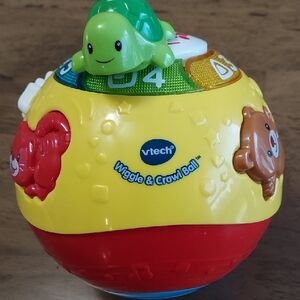 V-tech Wiggle & Crawl Ball - Yellow and Red- Like New